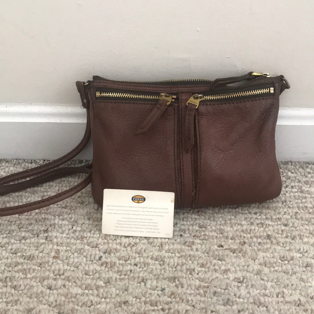 Fossil Crossbody in Brown